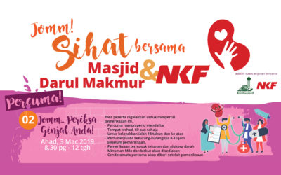 JOMM! SIHAT BERSAMA MASJID DARUL MAKMUR & NKF (3hb Mac 2019)