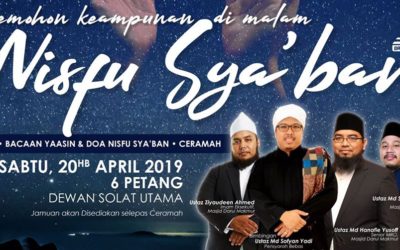 Majlis Nisfu Sya’ban (20HB April)