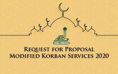 RFP Modified Korban Services 2020
