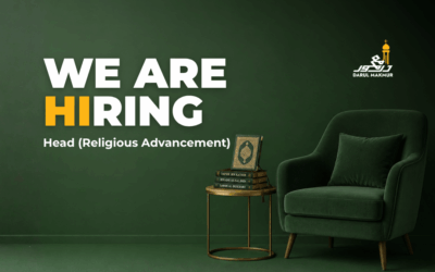 We’re Hiring : HEAD (RELIGIOUS ADVANCEMENT)